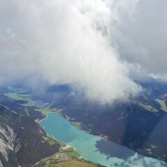 Flugwegposition um 13:29:59: Aufgenommen in der Nähe von 39027 Graun im Vinschgau, Autonome Provinz Bozen - Südtirol, Italien in 3848 Meter